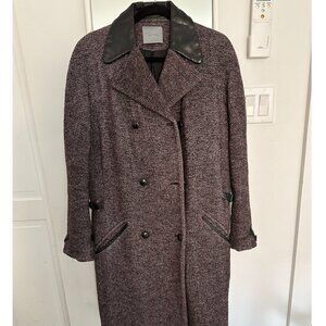 Maiyet Wool Leather Coat